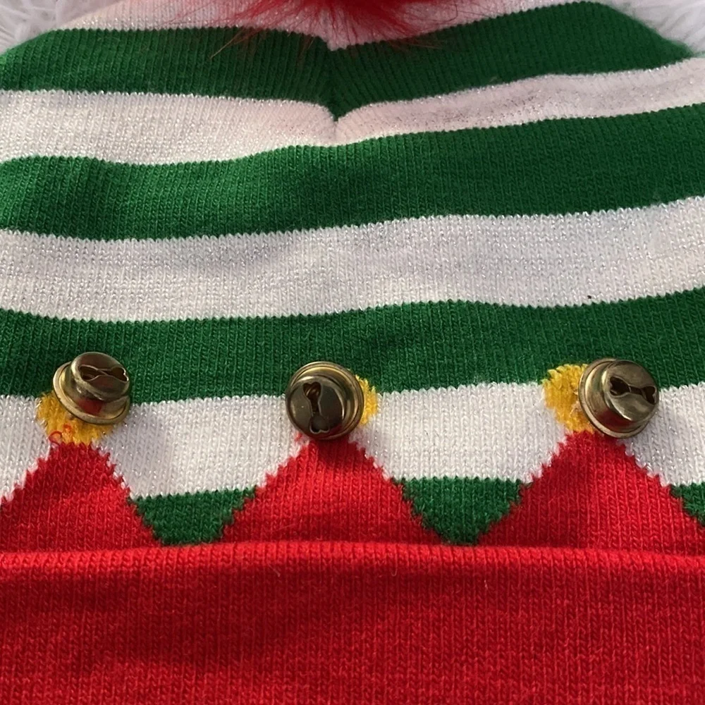 Christmas elf beanie w/bells